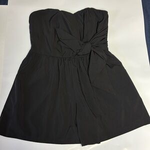 Black strapless romper size S